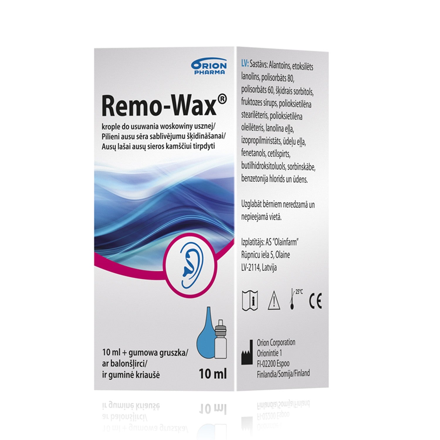 REMO-WAX drops 10 ml with balloon syringe