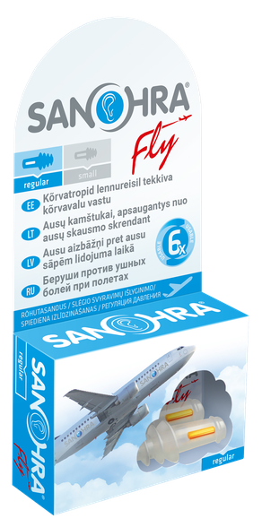 SANOHRA FLY ADULT ear stoppers 2 pcs