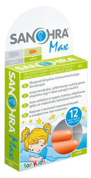 SANOHRA MAX CHILDREN ear stoppers 12 pcs