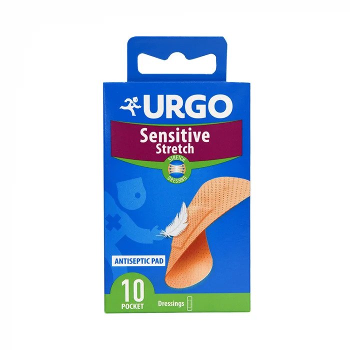 URGO Sensitive strech - Flexible patches 20mm x 72mm N10