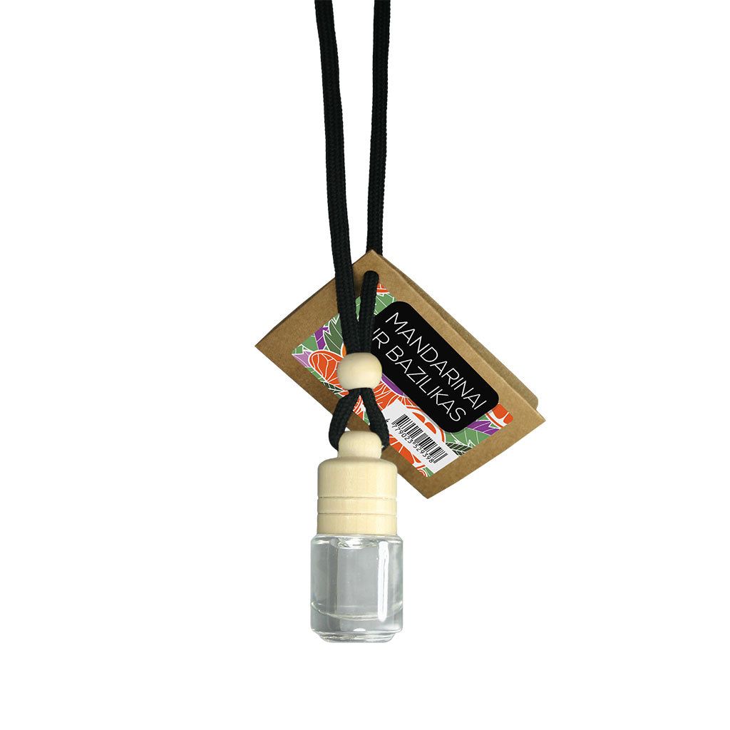 ACappella car fragrance glass round Mandarin and Basil 4ml