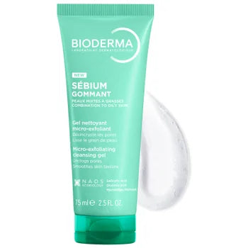 Bioderma Sebium Gommant Gel Gentle Exfoliating Gel For Combination To Oily Skin With Acne Prone Tendency 75ml