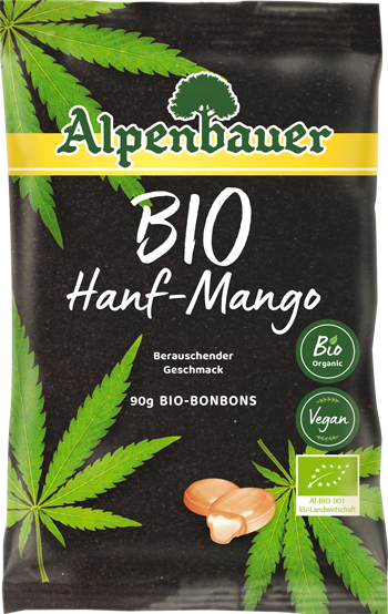 ALPENBAUER BIO Hanf-Mango candies 90 g