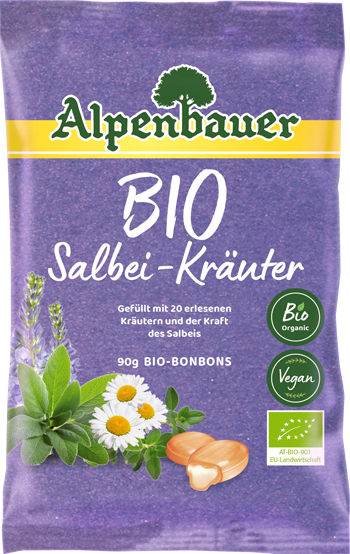 ALPENBAUER BIO Salbei-Krauter candies 90 pcs