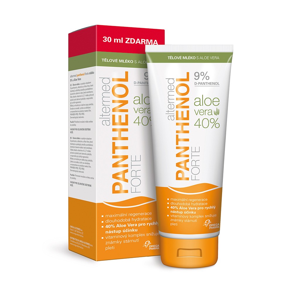 ALTERMED Panthenol Forte aloe body milk 9% 230 ml