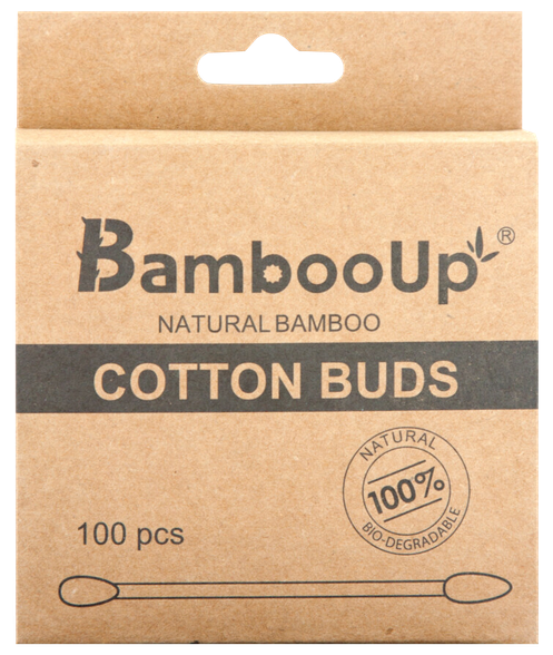 BAMBOO UP Bamboo cotton wool sticks 100 pcs