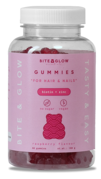 BITE GLOW For Hair Nail gels bears 60 pcs