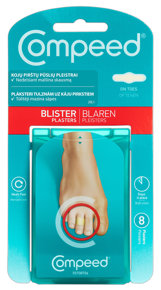 COMPEED To Leg For fingers patches blisters 8 pcs