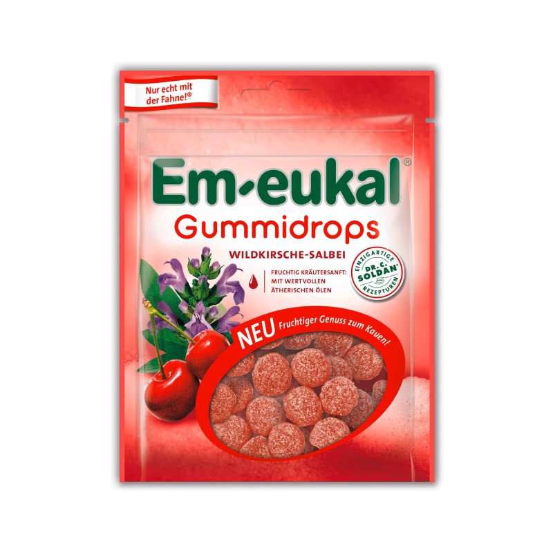 DR.SOLDAN Em-Eukal Wild Cherry-Sage jelly candies 90 g