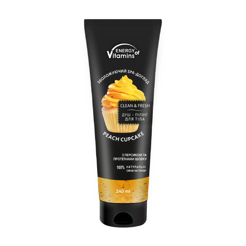 ENERGY OF VITAMINS Peach Cupcake body scrub 240 ml
