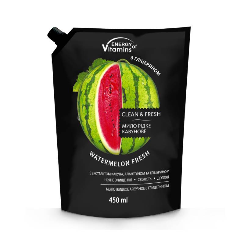 ENERGY OF VITAMINS Watermelon Fresh liquid soap with glycerin 450 ml