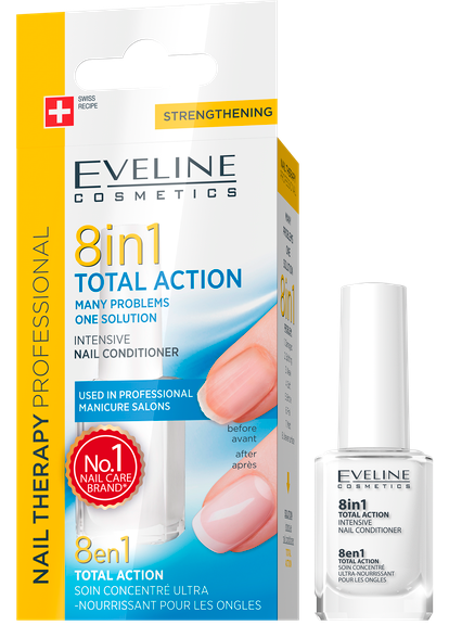 EVELINE Nail Therapy 8 in 1 strengthening remedy nails 12 ml