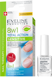EVELINE Nail Therapy Sensitive 8 in 1 strengthening remedy nails 12 ml