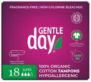 GENTLE DAY Great Organic Cotton tampons 18 pcs