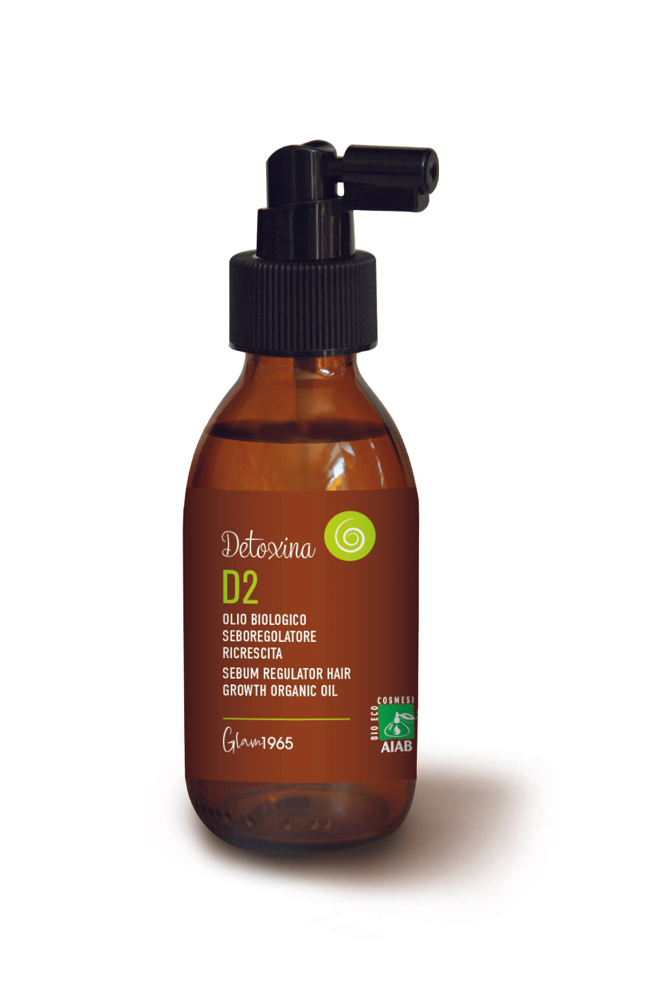 GLAM D2 Sebum regulator hair growth organic oil 150 ml