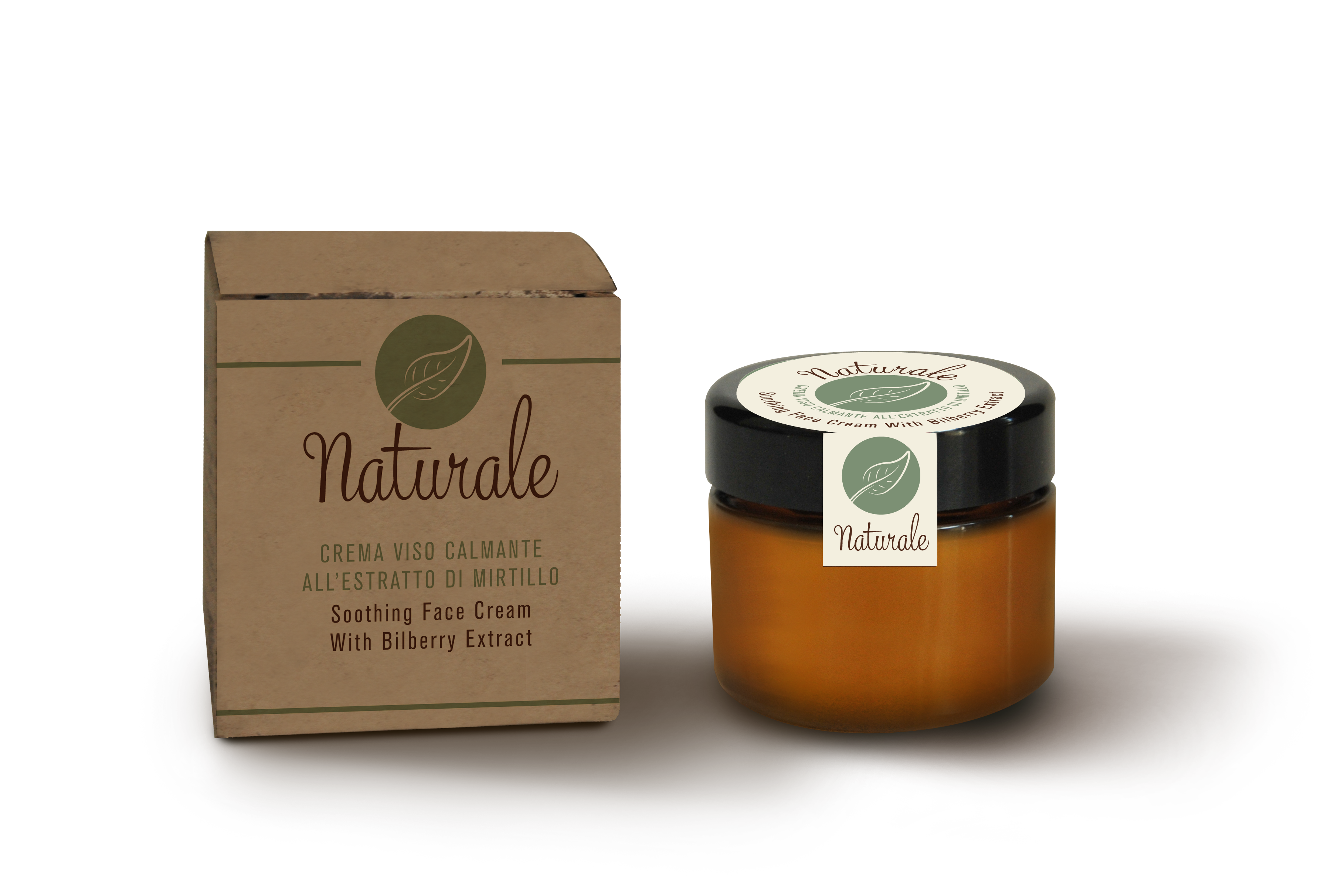 GLAM Soothing organic face cream with bilberry extract 50 ml