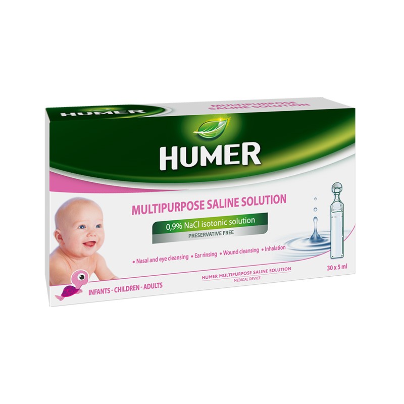 HUMER Multifunctional salt 0.9% solution 5 ml N30