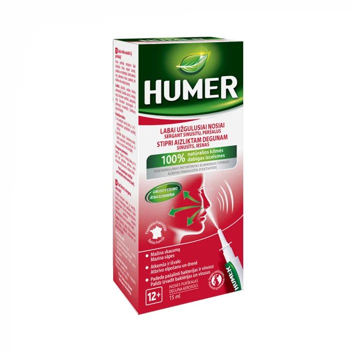 HUMER Sinusīts nasal spray 15 ml