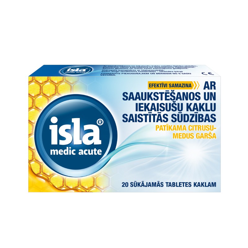 ISLA Medic Acute lozenges with citrus and honey flavor N20