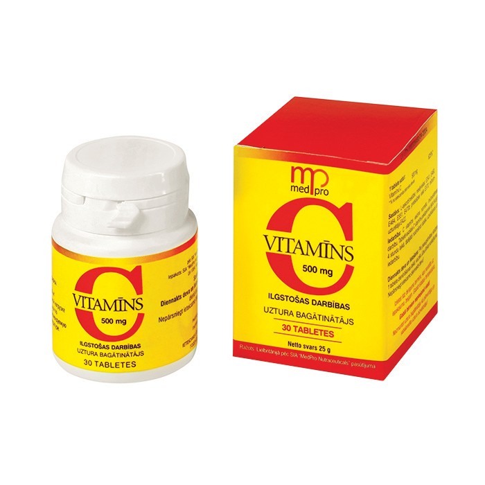 MEDPRO vitamin C 500 mg tablets N30