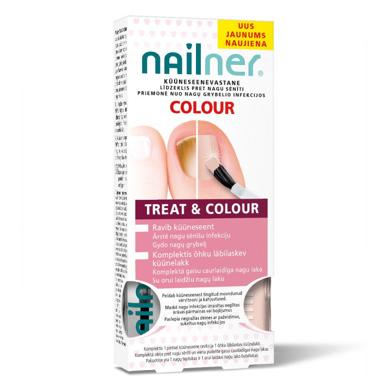 NAILNER Treat & Color nail polish against nail fungus 2 x 5 ml