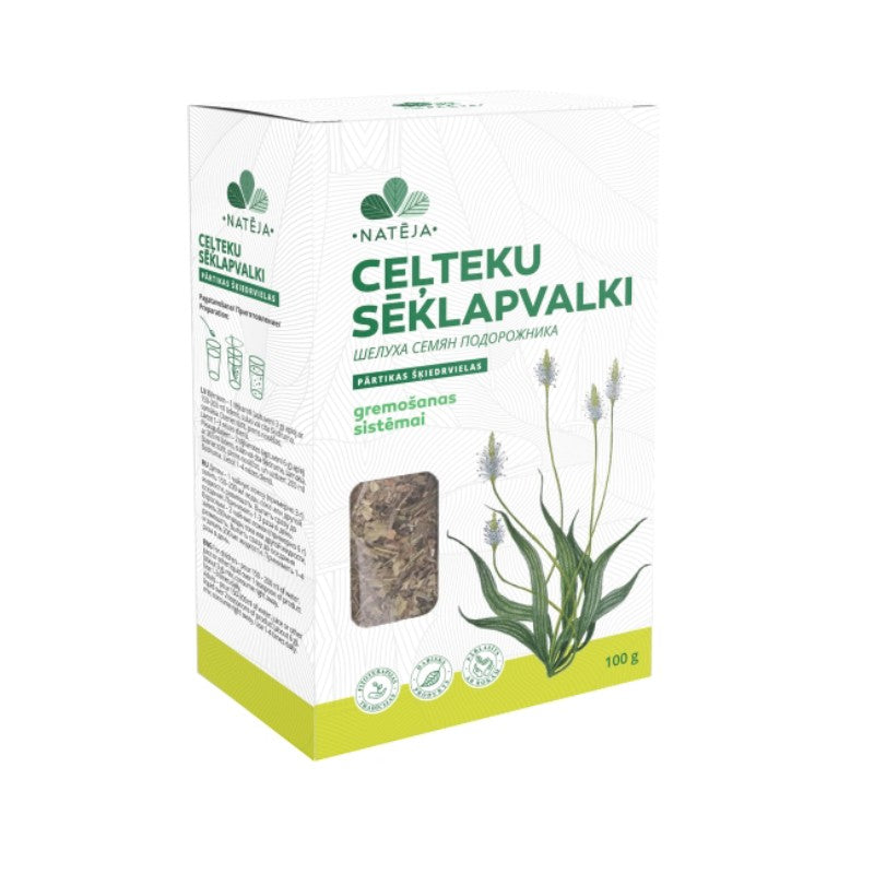 NATĒJA Plantain seed shells for the digestive system 100 g