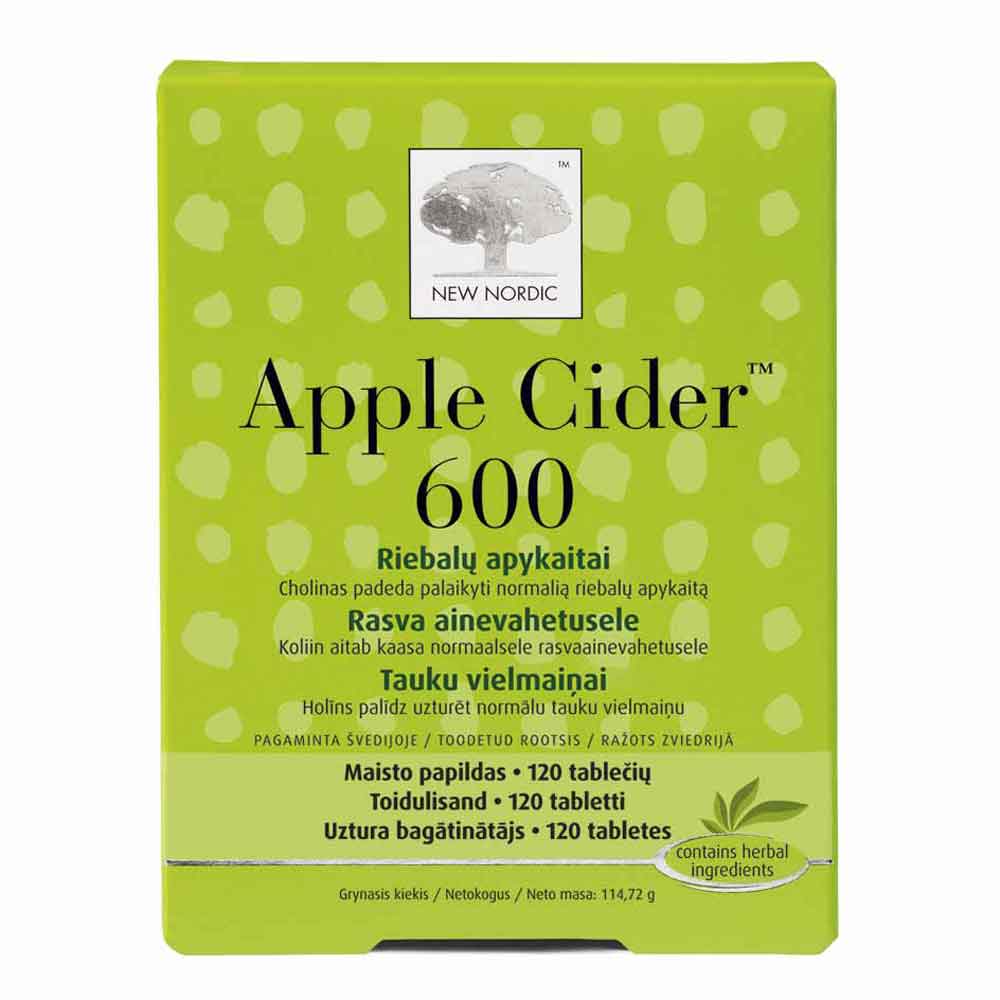 New Nordic Apple Cider 600 tablets N60