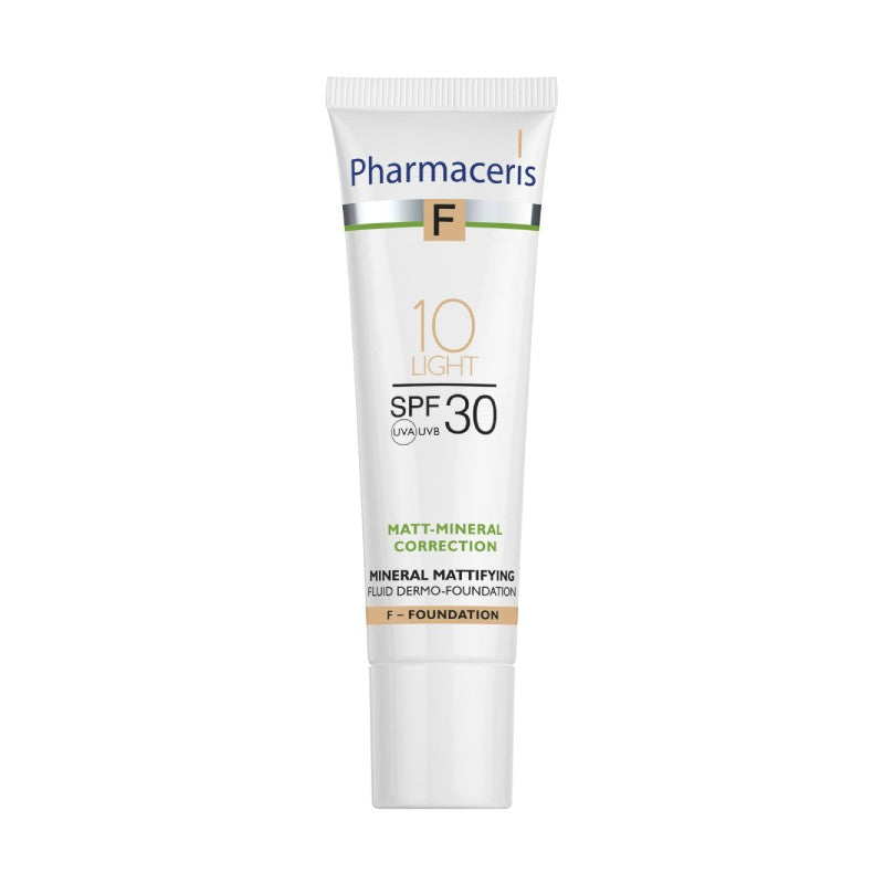 PHARMACERIS F SPF30 mineral matte foundation 10 light 30 ml