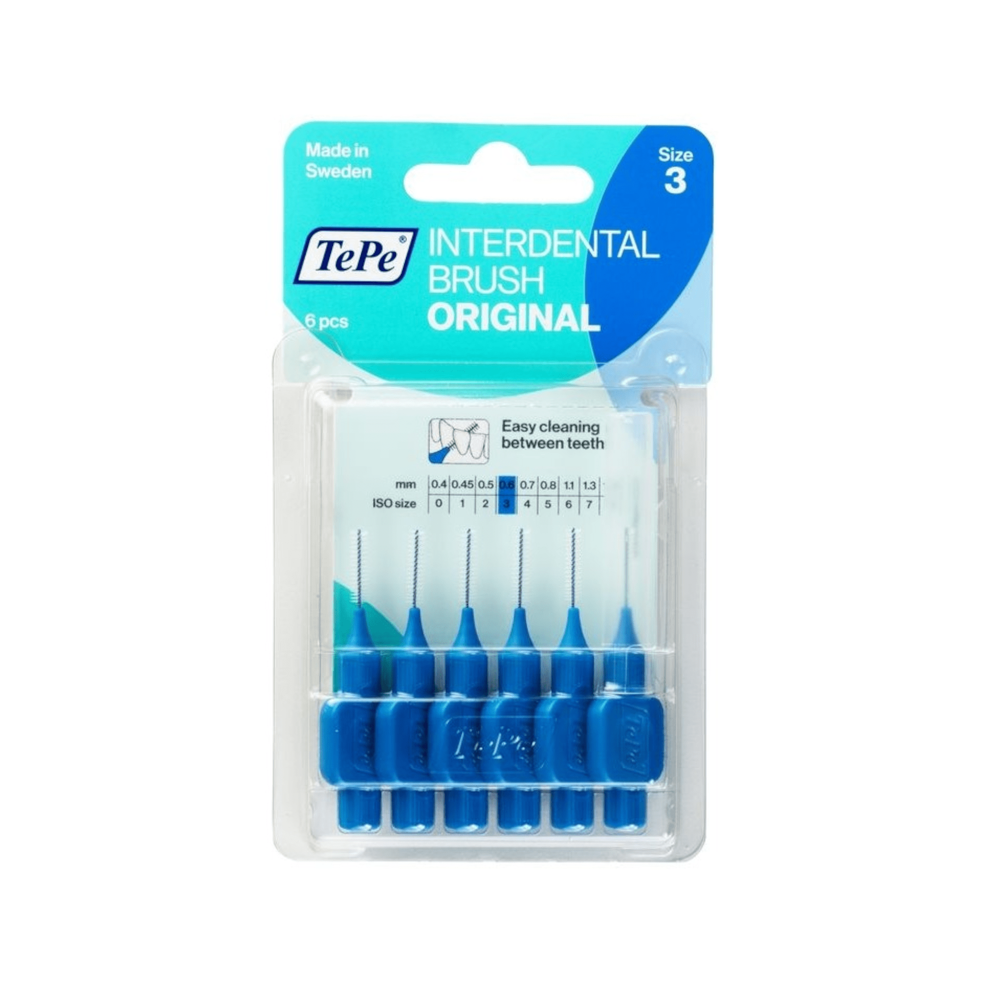 TEPE Interdental brushes 0.6 N6, blister pack