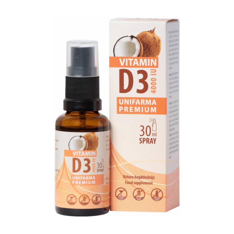 UNIFARMA Premium D3 vit. 4000 IU spray solution 30 ml