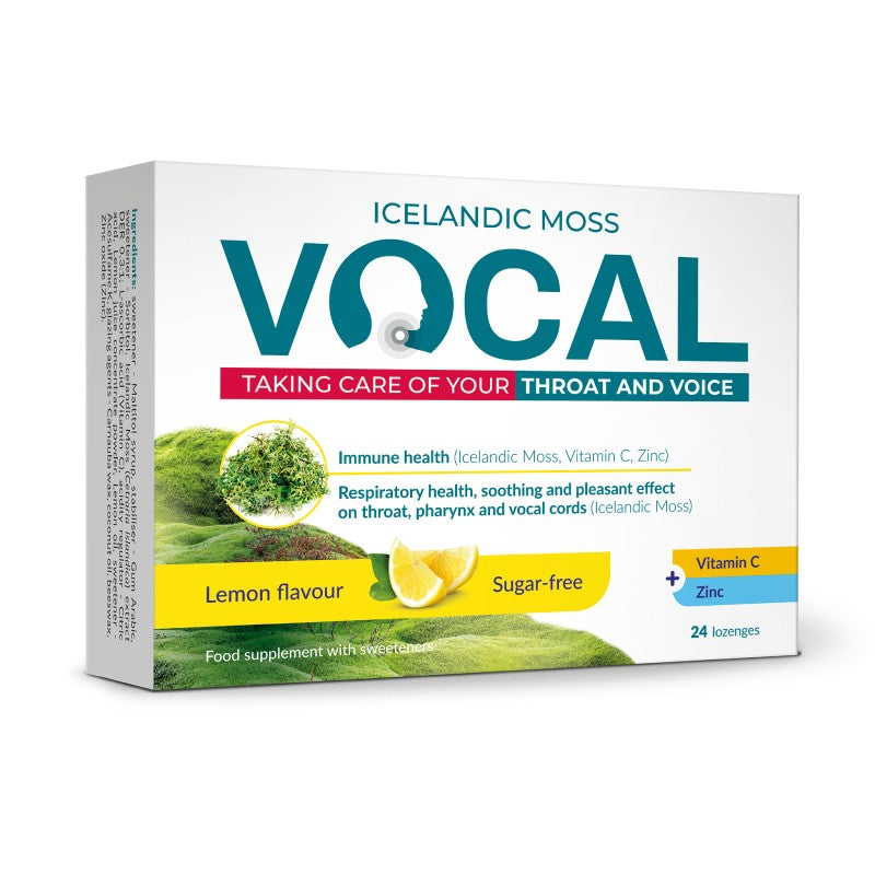 VOCAL sucking lozenges with lemon flavor N24
