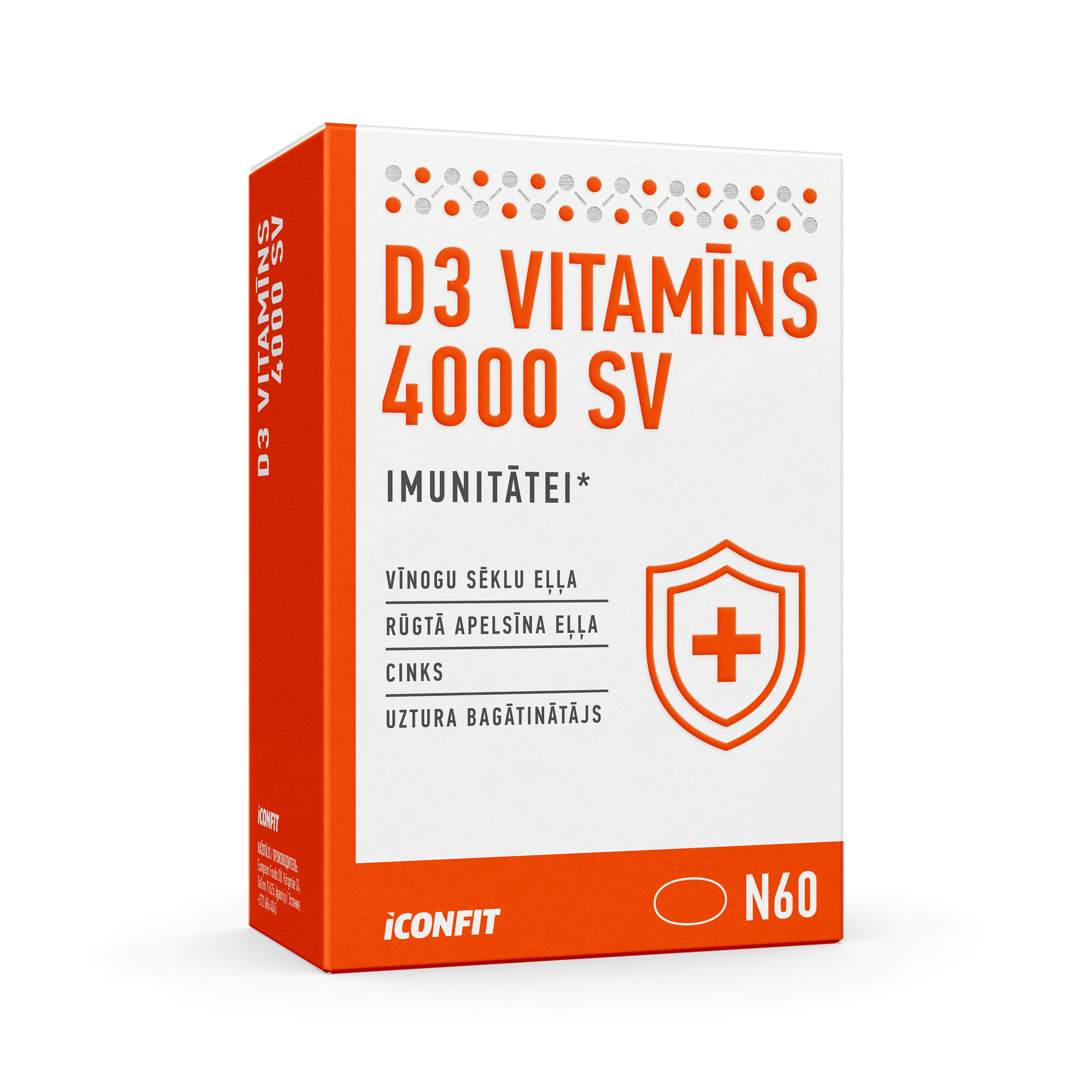 ICONFIT Vitamin D3 for immunity 4000 IU (60 capsules)