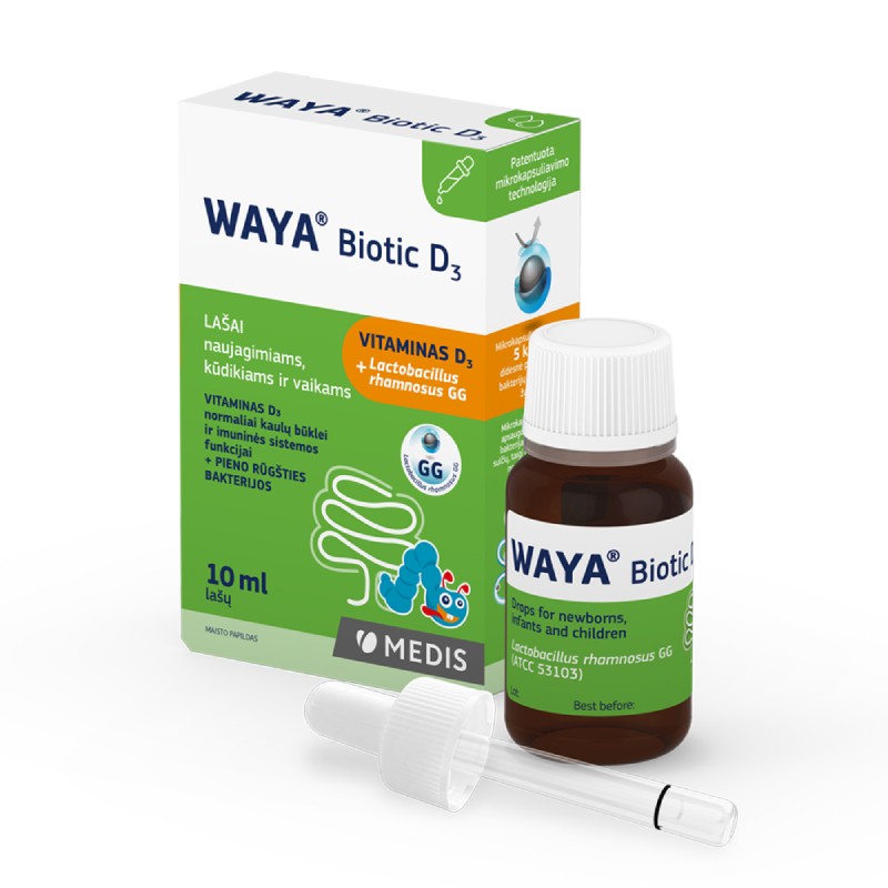 WAYA Biotic + vitamin D3 drops 10 ml