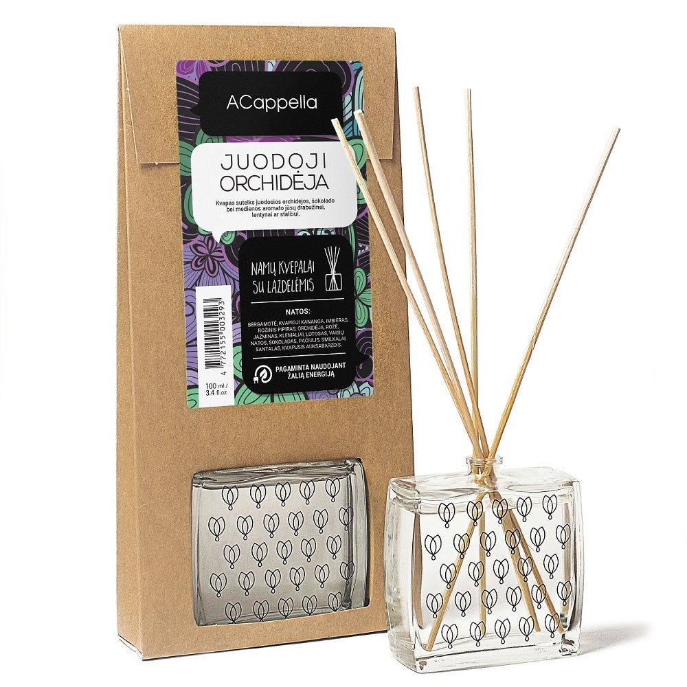 ACappella Black Orchid Reed Diffuser, 100 ml