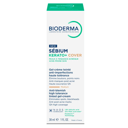 Bioderma Sébium Kerato+ Cover Gel Cream Anti-Imperfections with Color 30ml