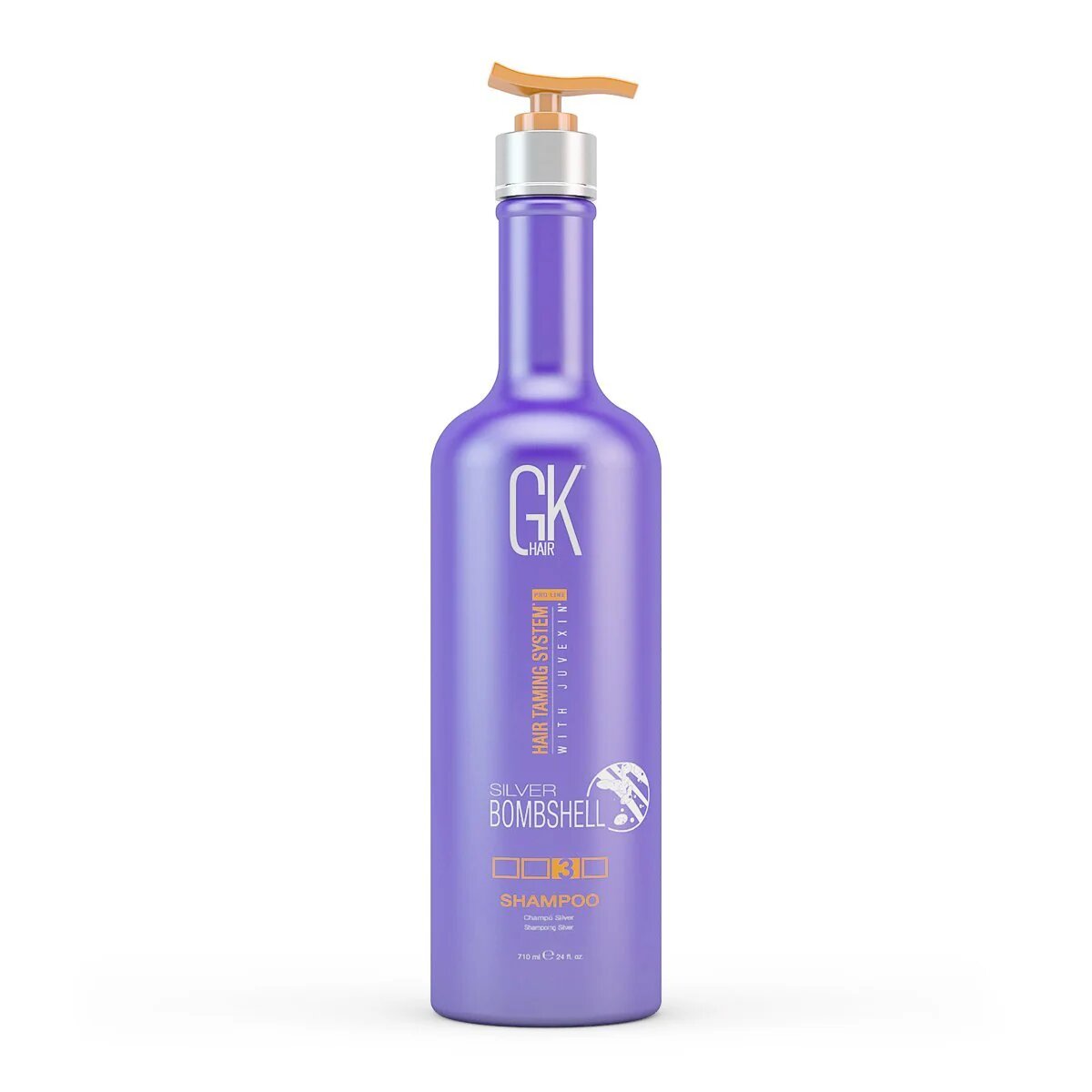 Global Keratin,  Silver Bombshell, Hair Shampoo, For Neutralisation Of Yellow Tones, 710 ml