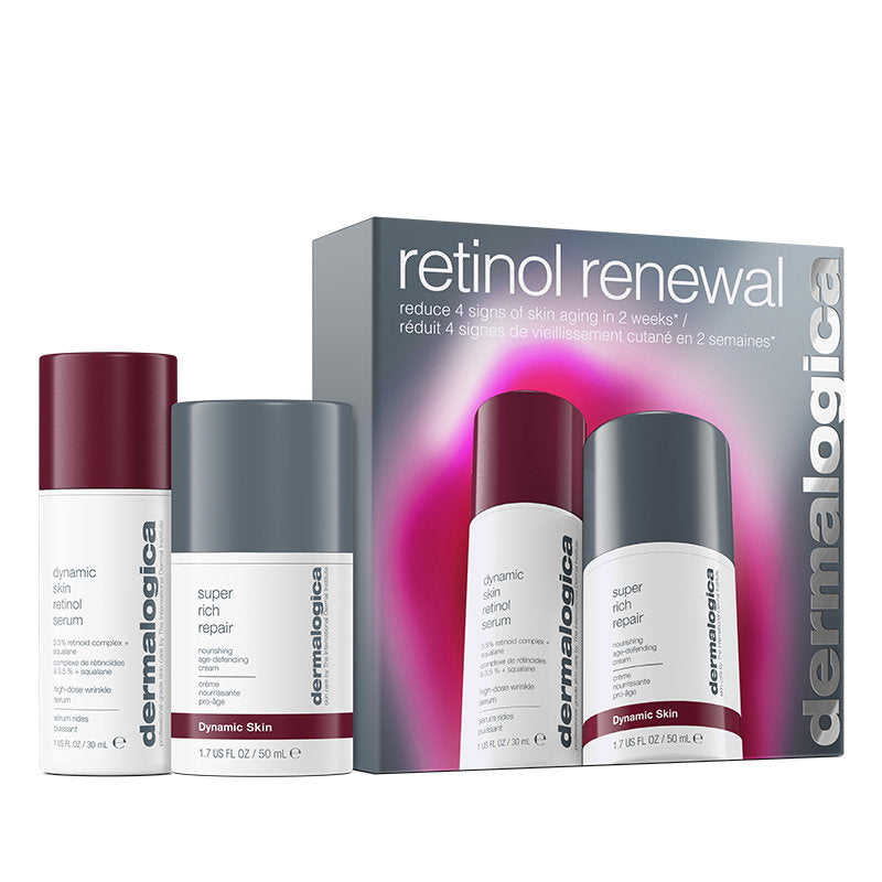 Retinol Renewal Set Dermalogica: Dynamic Skin, Retinol, Anti-Wrinkle, Serum, For Face, 30 ml + Dynamic Skin, Age-Defying, Cream, For Face, 50 ml